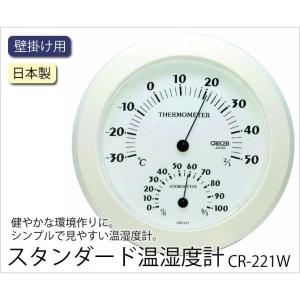 クレセル CRECER 白 インフルエンザ 熱中症 温度計 湿度計 壁掛用 ホワイト 丸い リビング キッチン 書斎 寝室 子供部屋 見やすい おしゃれ かわい...｜kodawari-zakka