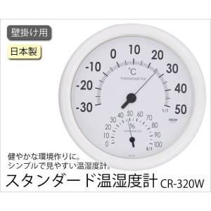 クレセル CRECER 温度計 湿度計 インフルエンザ 熱中症 白 壁掛用 ホワイト 丸い リビング キッチン 書斎 寝室 子供部屋 見やすい おしゃれ かわい...｜kodawari-zakka