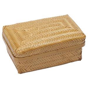 岩手県二戸 鳥越竹細工 スズ竹(篠竹) 弁当箱 四角形 : おまめ - 通販