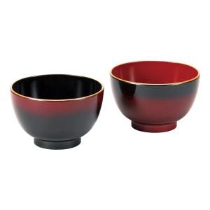 キッチン 食器 椀 汁椀 セット 来客用 家庭用 日本製 ぼかし塗 汁椀ペア