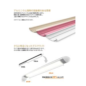 デスクライト LED フラットバー USBポー...の詳細画像4
