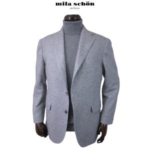 ミラショーン ジャケット 秋冬物 シルク カシミヤ イタリアセルッティ社素材 ライトグレー 軽量 日本製 メーカー正規品