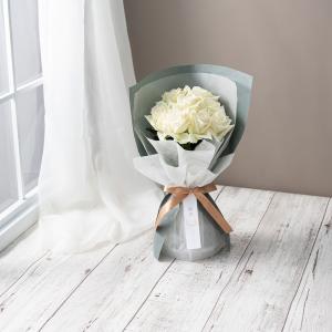ホシファーム 届いた姿でそのまま飾れるスタンディング薔薇ブーケ ピュア８本 FMZ-01B(送料無料) 贈答 ギフト プレゼント 母の日