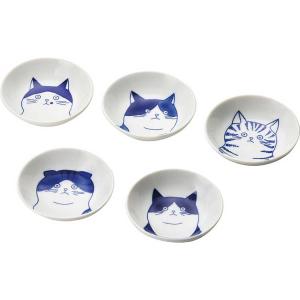 SHICHITA 猫 豆鉢5枚揃（木箱入） C5116077（送料無料）直送｜kodawarishokuhonpo