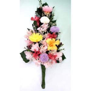 2個1対マムとアジサイの華やか仏花(プリザーブ...の詳細画像1