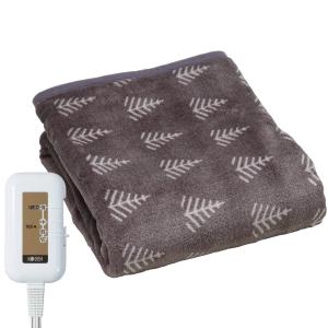 広電（KODEN） 電気毛布 掛け敷き 188×130cm フランネル 電気掛け毛布