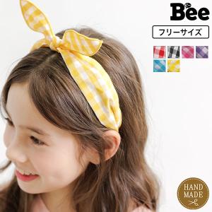 カチューシャ 女の子 子供服 こども服 子ども服 キッズ 春 秋 冬 F フリーサイズ ヘアアクセサリー 総柄 ギンガムチェック 結婚式 発表会 AW新作｜kodomofuku-bee