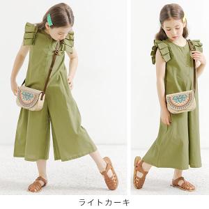 オールインワンパンツ ノースリーブ 子供服 キ...の詳細画像1