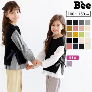 レイヤード風トップス 女の子 子供服 こども服 子ども服