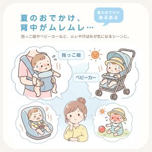 赤ちゃん 暑さ対策 チャイルドシート 暑さ対策...の詳細画像3