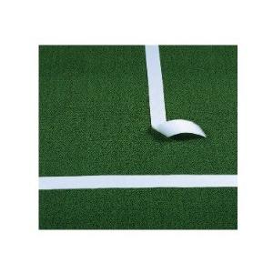 芝生用ラインマジック　５cm幅　25m巻　人工芝　カーペット　パイルのループ　カールタイプ　何度でも使用できる　　ゲートボール最適｜kodomor