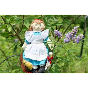 布おもちゃ 布人形ハンドメイド カントリードール 三つ編みの女の子