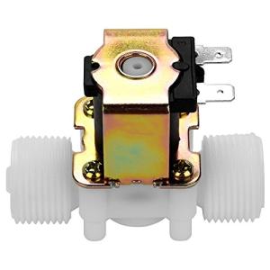 電磁弁 電気ソレノイドバルブ 電気給水ソレノイド 水バルブ DC 12V DN20 3/4インチ NCプラスチック 常閉式 操作簡単 低エネルギー消費