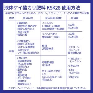 液体けい酸カリ肥料 KSK28 水稲 稲作 米...の詳細画像3