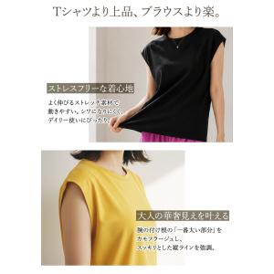 トップス レディース 春 夏 春夏 黒 白 カ...の詳細画像5