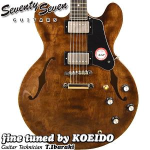 Seventy Seven Guitars EXRUBATO-STD-JT ABR（スペア弦、レビュー特典付き）エレキギター　セミアコ｜koeido1