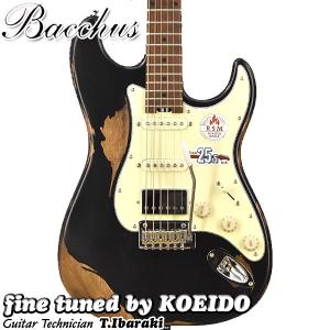 Bacchus BSH-AGED/RSM BLK-AGD（スペア弦、ストラップサービス中）バッカス　エレキギター エイジド加工｜koeido1