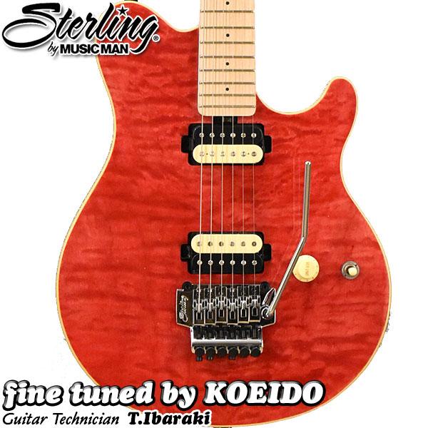 Sterling by MUSICMAN AX40 Trans Red(fine tuned by ...