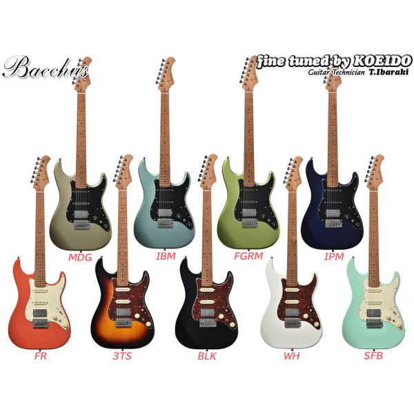 Bacchus GS-2DX RSM/M（ストラップサービス中）バッカス　エレキギター　ストラトキャ...