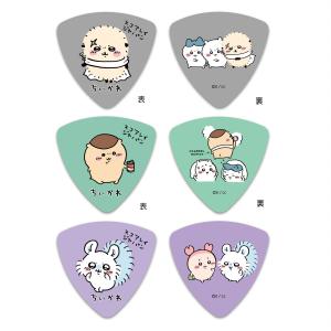 Scorelay Japan ちいかわピック 第2弾 6枚セット（定形外郵便発送）グレー グリーン パープル 各色2枚づつ ギターピック