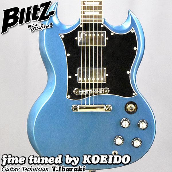 BLITZ by ARIA BSG-STD MBL（クリップチューナー、ストラップ付き）限定カラー ...
