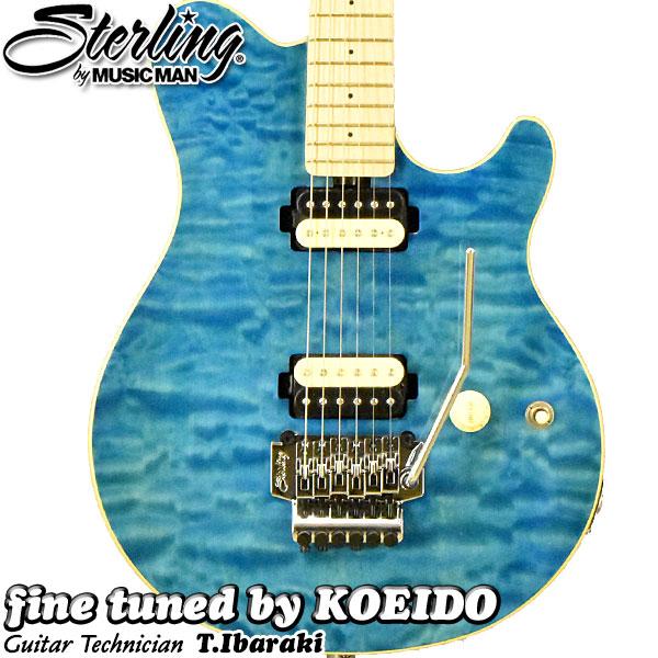 Sterling by MUSICMAN AX40 Trans Blue(fine tuned by...