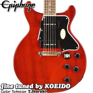 Epiphone Les Paul Special Double Cut Cherry Red（スペア弦、クリップチューナー付き）エピフォン　レスポール　ダブルカッタウェイ