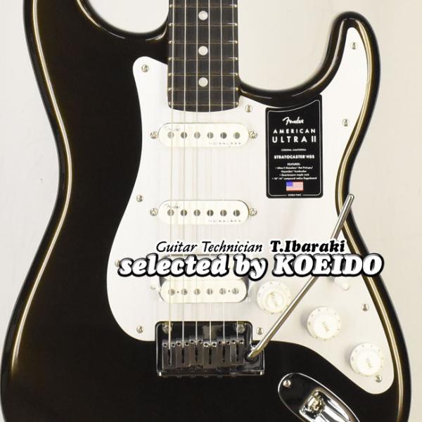 Fender American Ultra II Strato HSS EB Texas Tea(s...