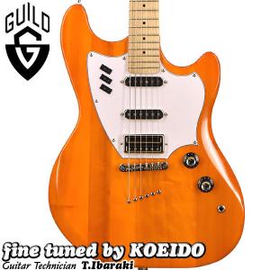 GUILD SURFLINER SUNSET ORANGE(スペア弦プレゼント＆レビュー特典付き)　ギルド　エレキギター｜koeido1