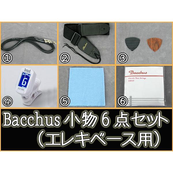 Bacchus エレキベース用 小物6点セット（アンプ無し）