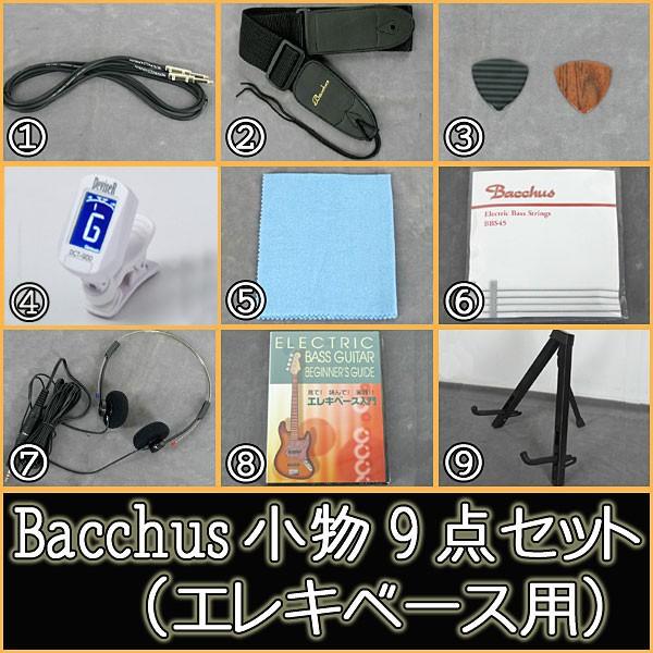 Bacchus エレキベース用 小物9点セット（アンプ無し）