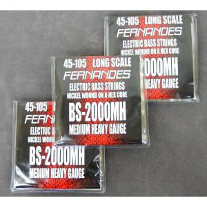 エレキベース弦 Fernandes ベース弦 BS-2000MH NICKEL 3セット