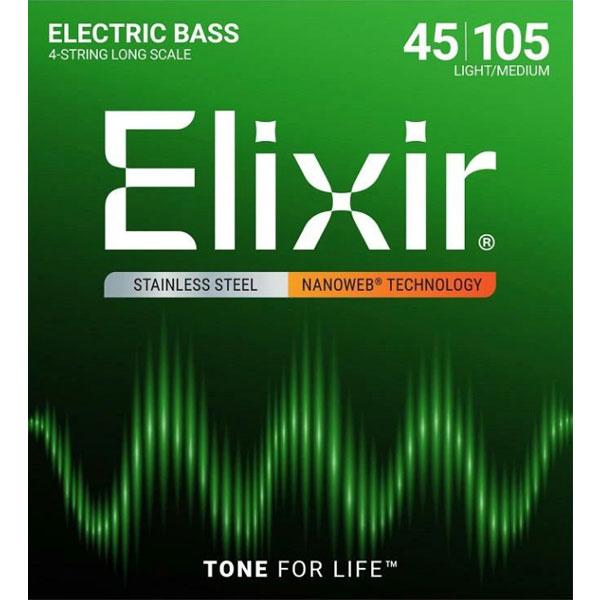 Elixir Bass Strings Stainless Steel Light/Medium #...