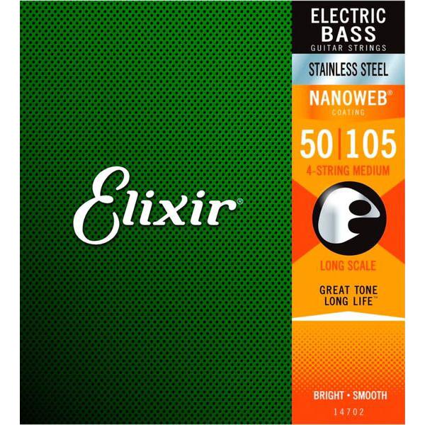 Elixir Bass Strings Stainless Steel Medium#14702 (...