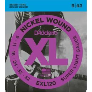 D'addario EXL120 ダダリオ エレキギター弦 (定形外郵便発送)