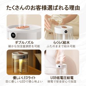 加湿器 卓上 超音波式 大容量 上部給水 省エ...の詳細画像3