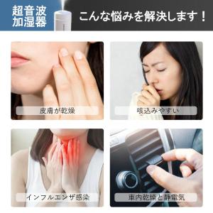 加湿器 卓上 車載 車 超音波式 加湿器 省エ...の詳細画像3