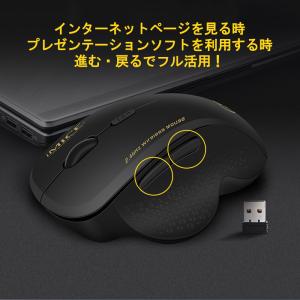 マウス ワイヤレス 無線 ワイヤレスマウス ゲ...の詳細画像5