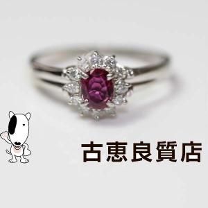 PT 指輪 ルビー.0.5ct　D.0.18/3.8g　鑑別書付　 リング サイズ15号/MR62/値下げ｜koera