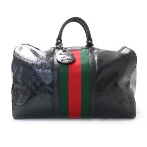 GUCCI グッチ 500 by GUCCI FIATコラボレーション ボストンバッグ ブラック 269375 GGインプリメ ユニセックス 中古｜koera