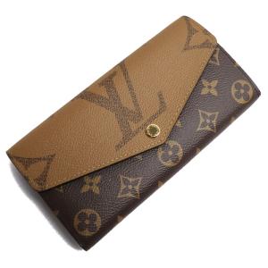 LOUIS VUITTON ルイ・ヴィトン ポルトフォイユ・サラ 長財布 モノグラムジャイアント リバース ブラウン M80726 IC レディース 中古 極美品｜koera