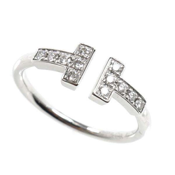 TIFFANY&amp;Co. ティファニー K18WG ホワイトゴールド Tワイヤー リング・指輪 601...
