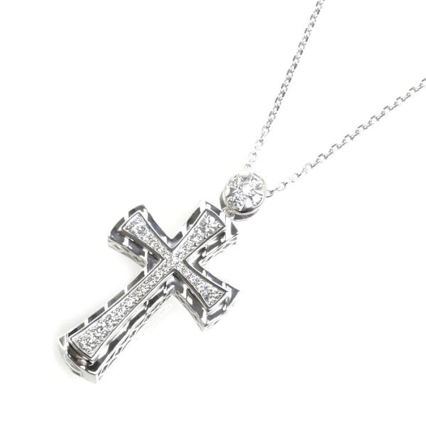 ゆきざき K18WG YOBIKO ネックレス W50109.12.9.5 ダイヤモンド0.75ct...