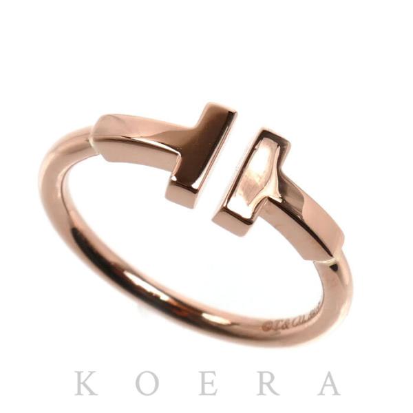 TIFFANY&amp;Co. ティファニー K18PG ピンクゴールド Tワイヤー リング・指輪 6014...