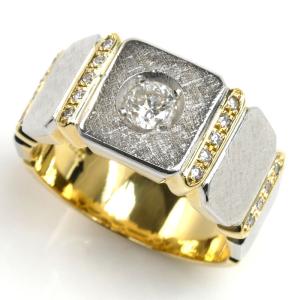 K18YG イエローゴールド リング・指輪 ダイヤモンド1.00ct 21号 18.9g  