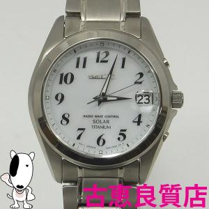 セイコー SEIKO スピリット SPIRIT  ソーラー電波メンズ腕時計 SBTM223 ホワイト 白文字盤 7B52-0AM0 未使用品/買取品(本店)｜koera