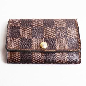 LV lv ルイヴィトン LOUIS VUITTON N62630 ダミエ 6連キーケース ミュルティクレ6 /中古/質屋出店イニシャル入り｜koera