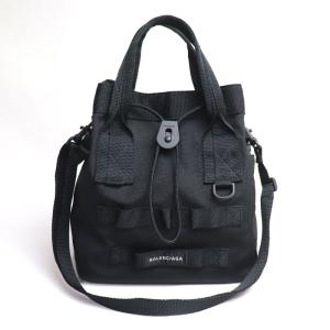 BALENCIAGA バレンシアガ アーミー スモール トート 2Wayショルダーバッグ ブラック 6440292BKPI1000 ユニセックス 中古 美品｜koera