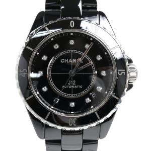 CHANEL シャネル J12 38mm 12PD 腕時計 自動巻き ブラック H5702 メンズ ...
