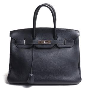 HERMES エルメス バーキン35 ハンドバッグ ダークネイビー レディース □I 中古｜koera